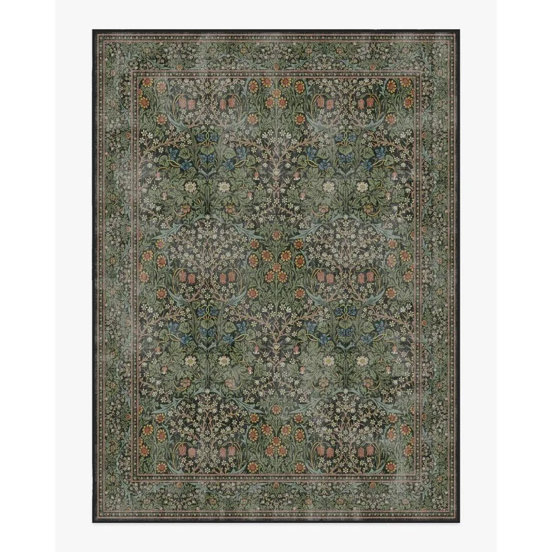 William Morris Owl Willow Nature Carpet Green Botanical Flower Animal Rug Modern Home Art Living Room Bedroom Decorative Carpet 2