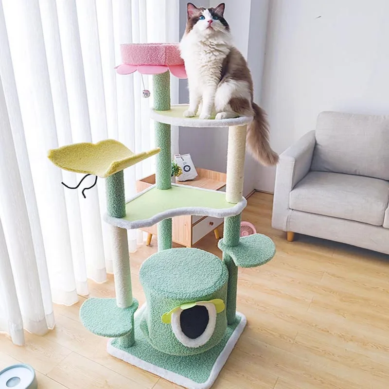 

Cat Climbing Cat Tree Integrated Shelf Does Not Occupy Jumping Platform Sisal Column Toy Cat Scratching Board