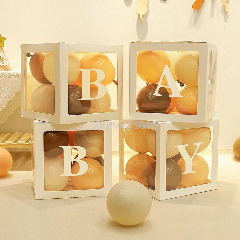 PartyDeco – Boîte à Cartes De Mariage Avec Cœur Rose Et Alliances | 24x24x24 Cm | Idéale Pour Mariage, Anniversaire, Baby Shower – Blanc