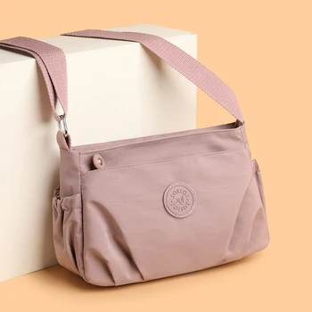 Nuova semplice borsa a tracolla da donna in tinta unita, leggera e casual, versatile per tutte le occasioni, piccola borsa quadrata per esterno