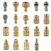 Pressure Washer Adapter Foam Nozzle Brass Connector Kit 1/4 Quick Disconnect M14 M22 Male Female Coupler for Car Washing Tool 2