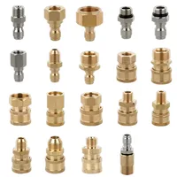 Pressure Washer Adapter Foam Nozzle Brass Connector Kit 1/4 Quick Disconnect M14 M22 Male Female Coupler for Car Washing Tool 2