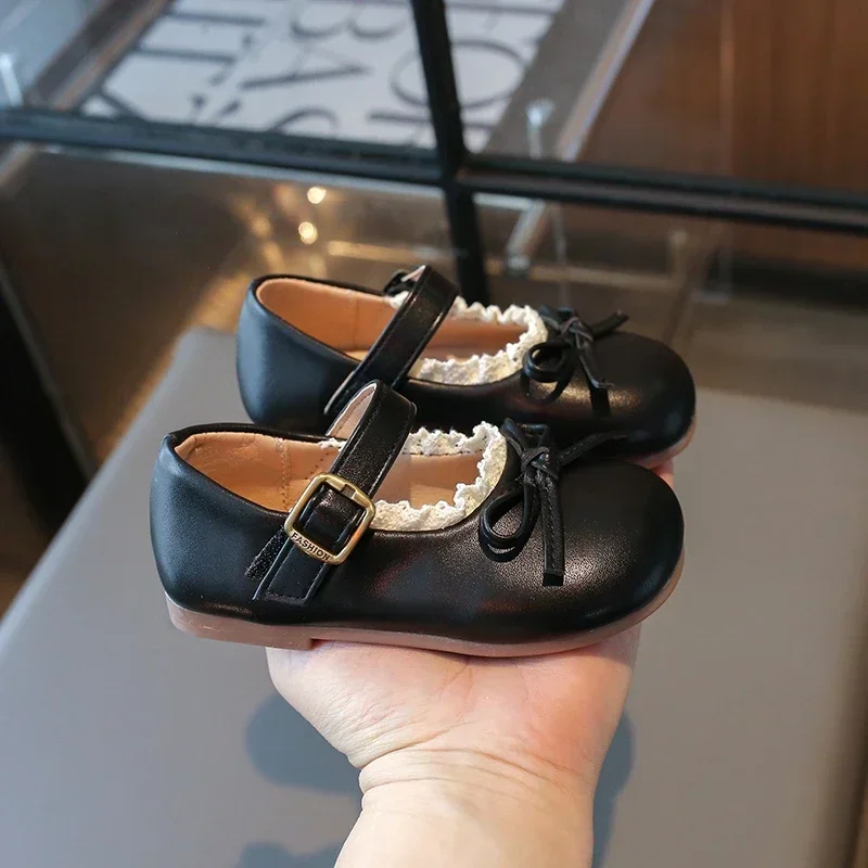 Mode Frühling Herbst Mädchen Flache Schuhe Bowknot Kinder Prinzessin Leder Schuhe Kausalen Vielseitige Kinder Schuhe für Hochzeit Party – Detail 13