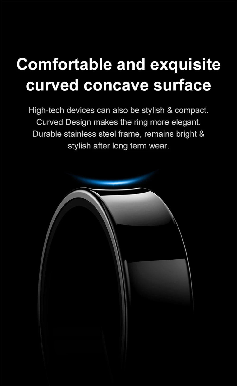 New Smart Ring Men Women Charging Case Skin Temperature Health Sleep Monitor 5ATM Waterproof Camera Control Holidays Gifts