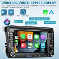 Автомобильный радиоприемник Android Carplay для VW Volkswagen Jetta Passat Golf Polo 7 дюймов, автомобильная стереосистема, GPS, Wi-Fi, FM-аудиоприемники, мультимедийный плеер — изображение 2