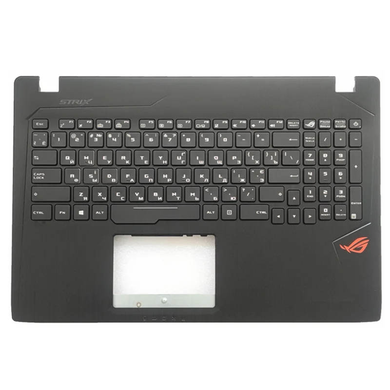Teclado do Portátil para Asus Rog Strix Gl553 Gl553v Gl553vw Zx53 Fx53v Zx53vm Fz50vd com Palmrest Capa Superior Rgb Retroiluminado ru