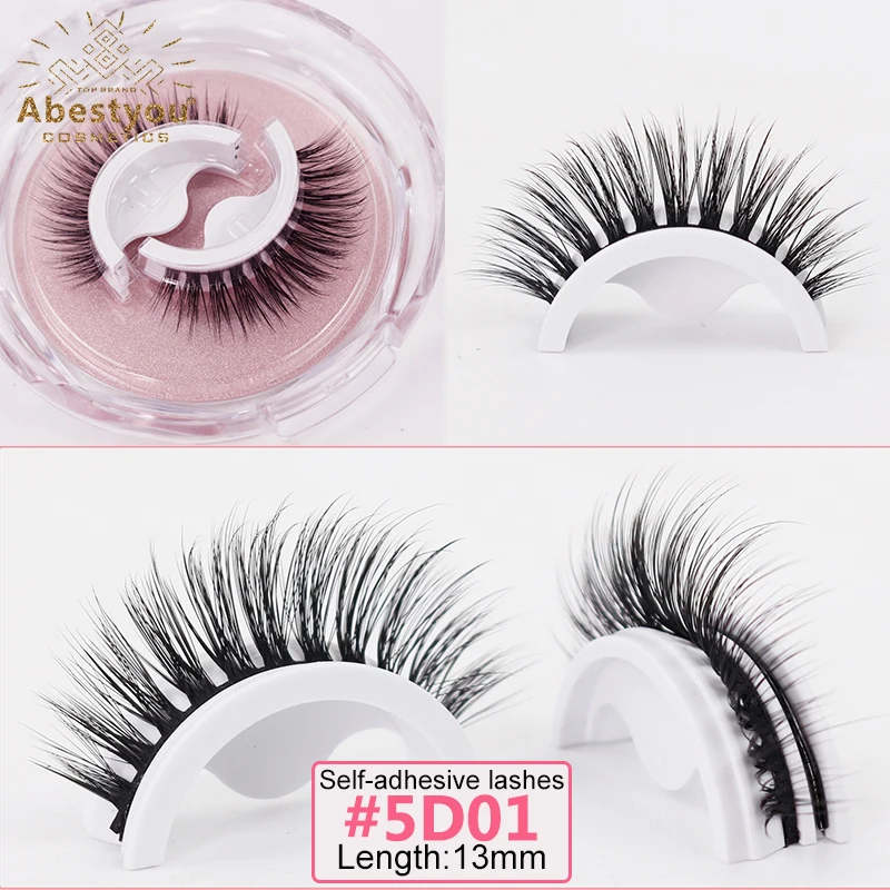 

Abestyou 3d Reusable Self-adhesive False Eyelashes Natural Look No Glue No Eyeliner Needed Lash Extension Supplies Wholesales