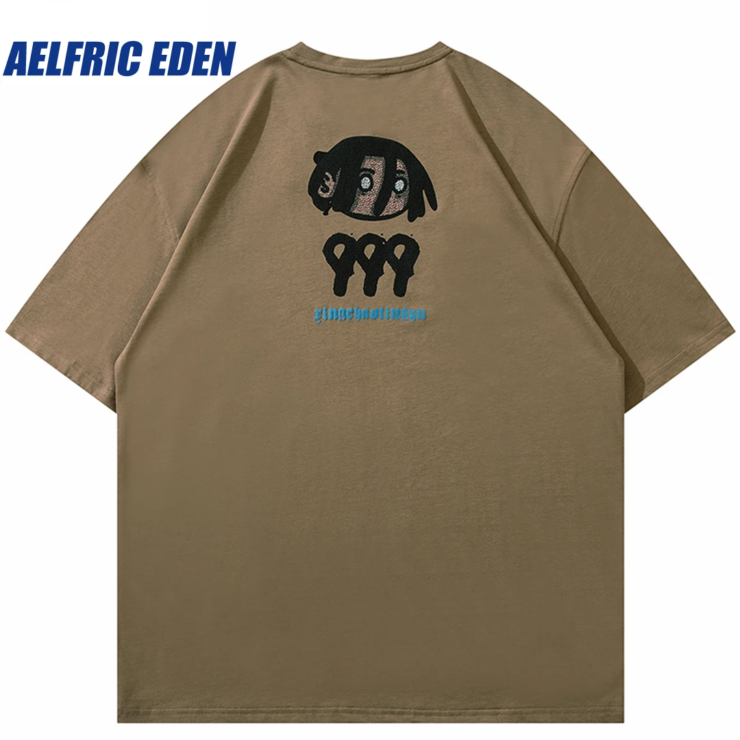 ◆Aelfric Eden◆ストライプ パッチワーク ロゴ Tシャツ 送料込 46052_5.jpg