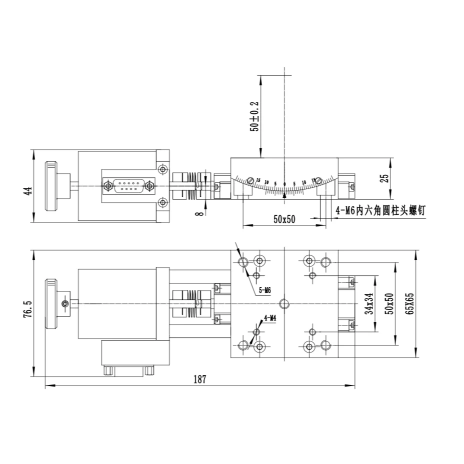 Motorized Goniometer Stage, Angle Range &plusmn;15 degree