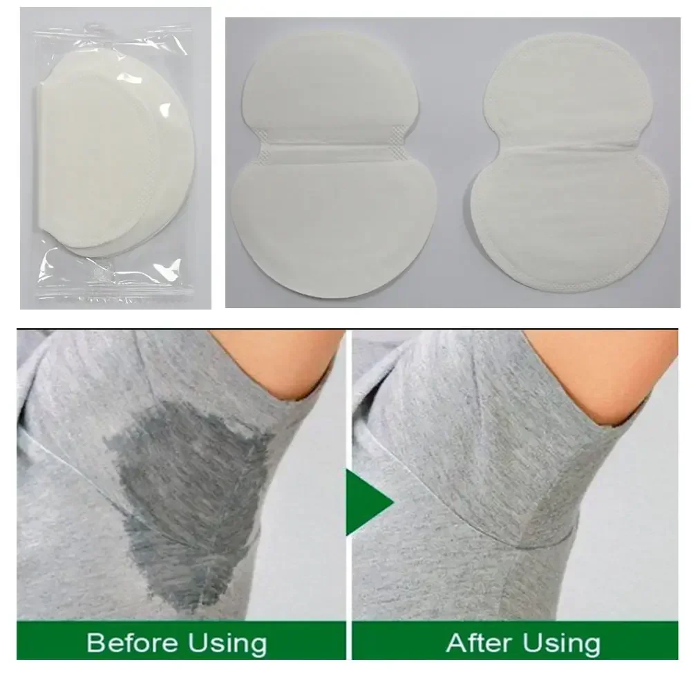 

20pcs Disposable Sweat Pads Underarm Anti Sweat Stickers Sweat Pads Armpit Absorbing Guards Shield Absorbent Deodorant Pad