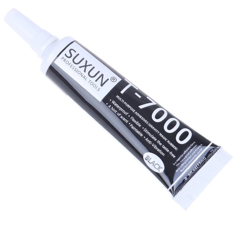 

T-7000 Black Body Rubber Super Sealant Mobile Phone Touch Screen Repa Epoxy Resin T7000 Super Black 15ml Liquid Glue