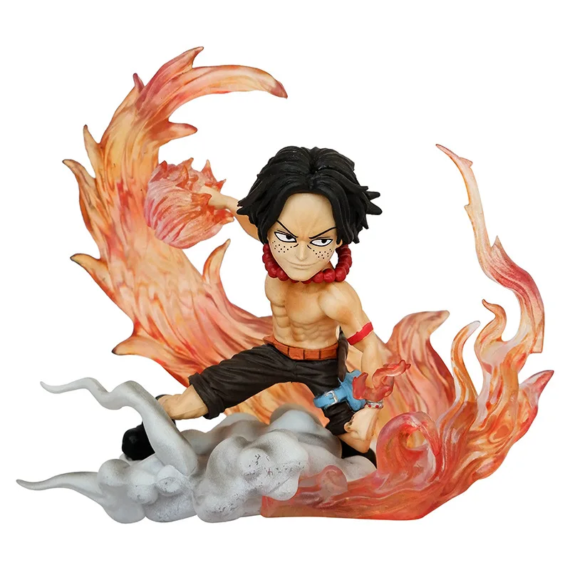 

Новинка 10 см цельная аниме-фигурка Portgas D Ace статуя из ПВХ Gk Статуэтка искусственная кожа настольные игрушки подарок
