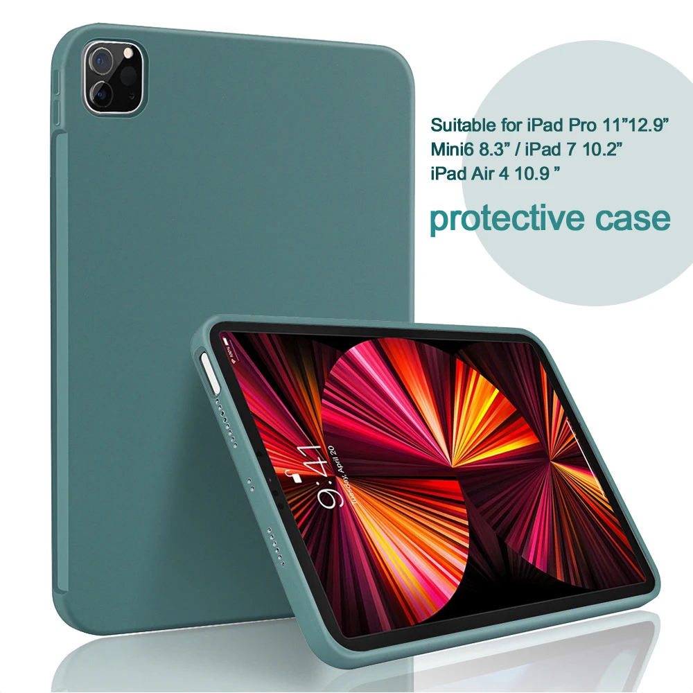 Оригинальный чехол из жидкого силикона для 2020 2021 iPad Pro 11 12 9 дюймов Mini6 Air 4 10.9 |