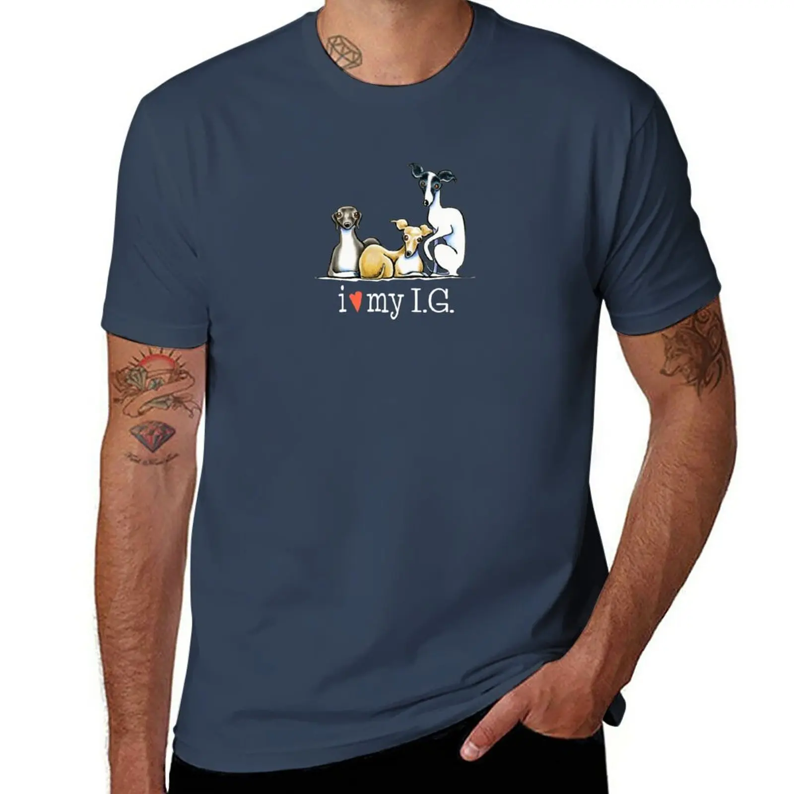 

New Italian Greyhound Lover {White Type} T-Shirt oversized t shirts sweat shirts t-shirts man mens graphic t-shirts funny