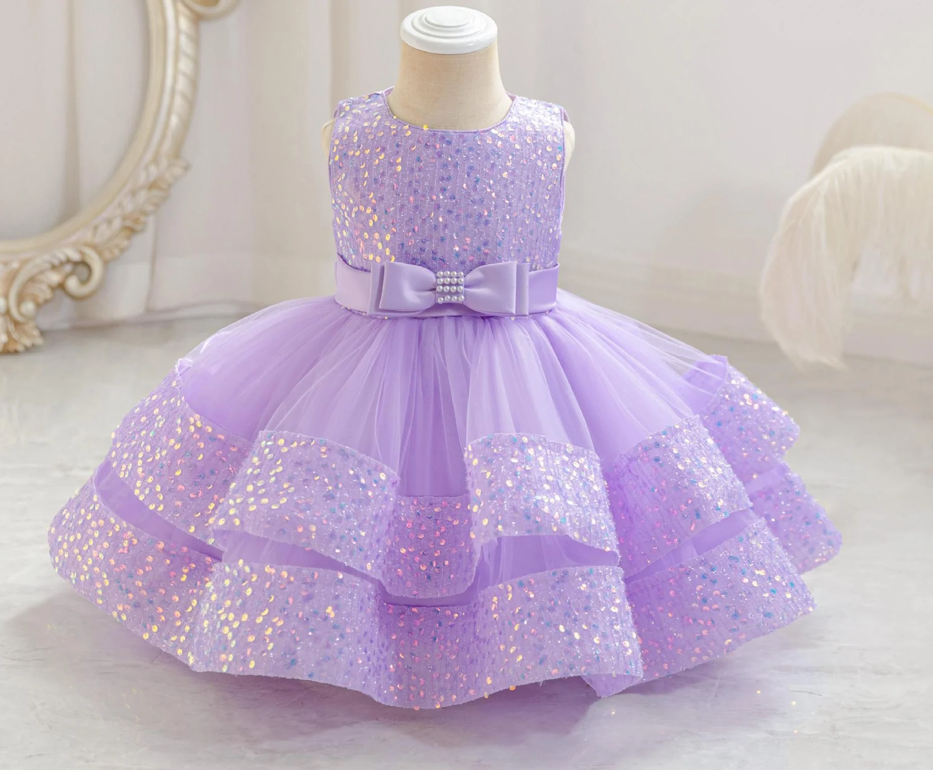 Toddler Baby Girls' Dress New 1-5T Cute Baby Girls' First Full Year