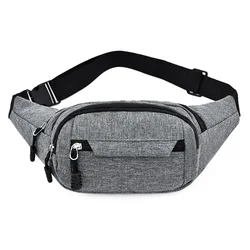 Multifunctional Wear - Resistant Waist Bag with Large Capacity and Anti - Splash Fabric (GRAY)