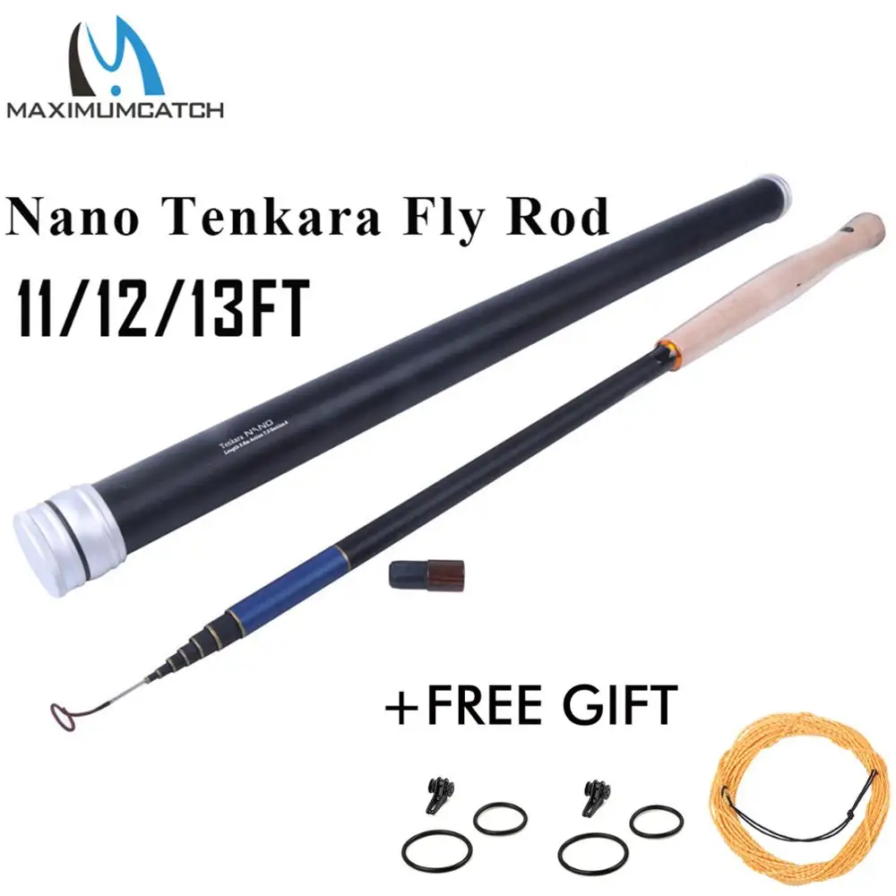 11'/12'/13' Nano Tenkara Rods IM12/40T Carbon Tube Telescopic Pole 