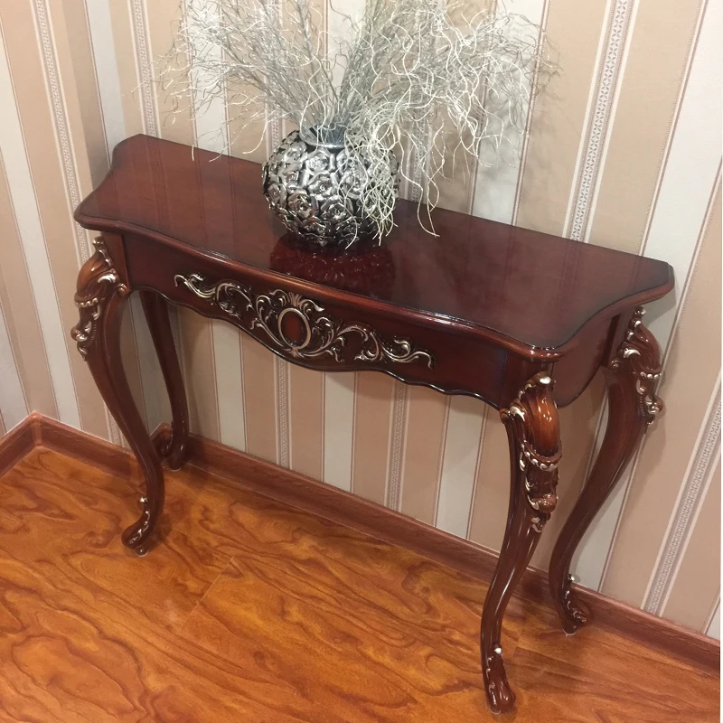 

Console Tables Entrance Cabinet European-Style Semicircle Console Lobby Hallway Wall Table Side View Table Semicircle Table