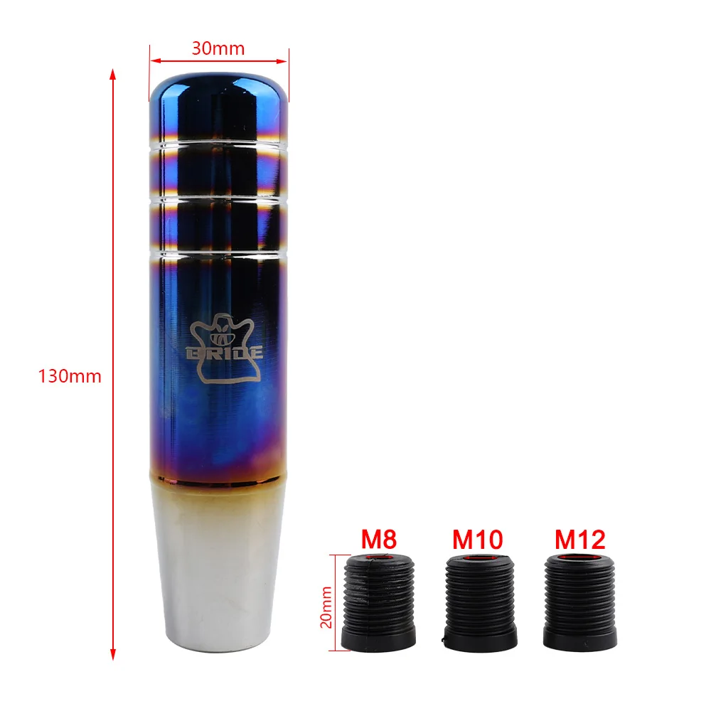 

BRIDE Universal 13cm Burnt Blue Style Aluminum Gear Shift Knob Shifter Lever Head for Universal Car