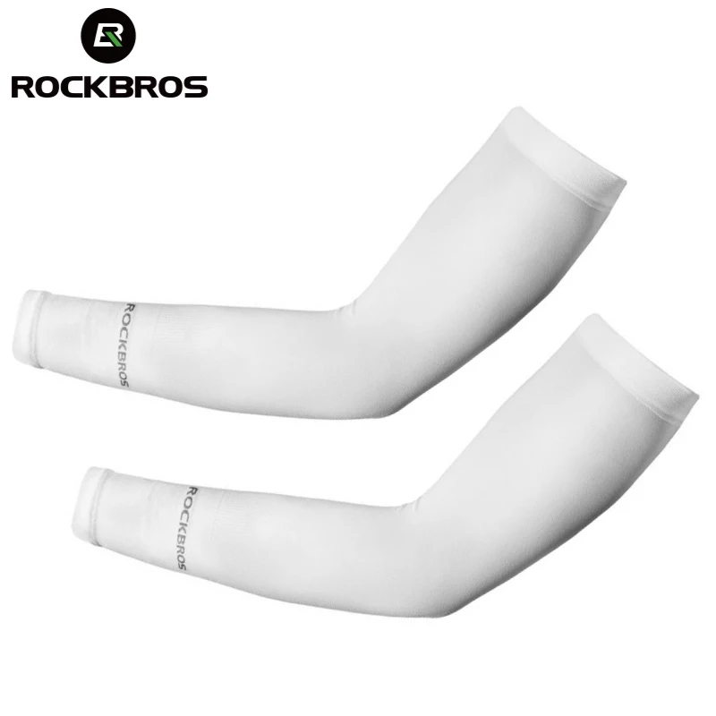 ROCKBROS Bike Cycling Running Arm Warmers UV Protect Cover Basketball Jogging Breathable Quick Dry Men Women Sunscreen Sleeves 6