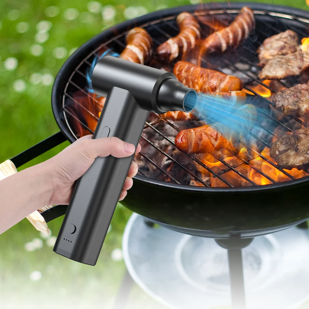 2 in 1 Air Blower & Vacuum Cleaner 120000PRM Car Dryer Air Blower USB Rechargeable Computer Vacuum Cleaner for Keyboard Cleaning 6