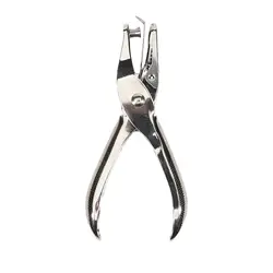 Compact Handheld Metal Single Hole Punch with Adjustable Diameter (3 - 6mm) (6mm)