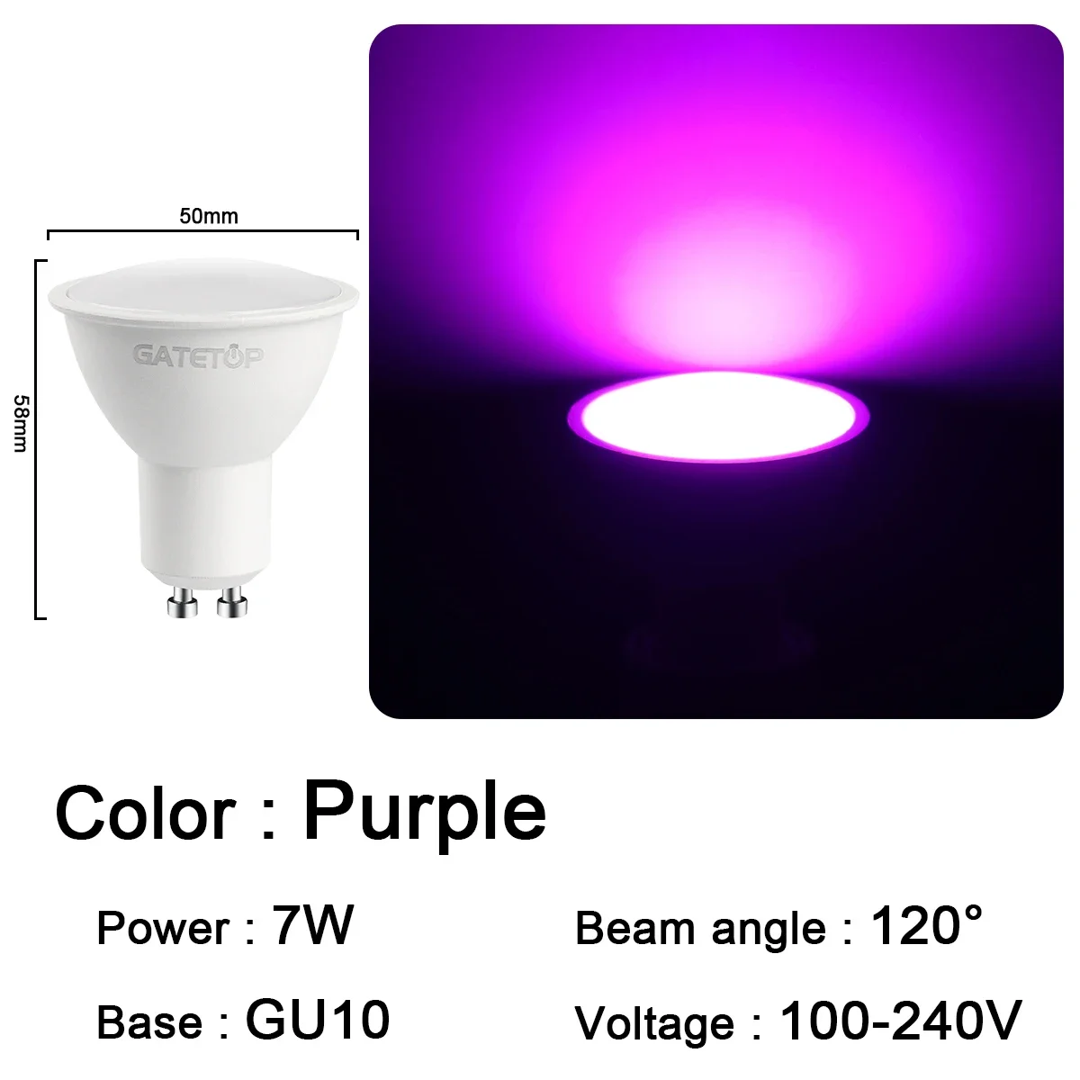 GU10 PURPLE