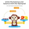 Monkey Balance Math Toy Baby Montessori Early Educational Balancing Scale Toys Teaching Material Table Games Interactive Gifts 4