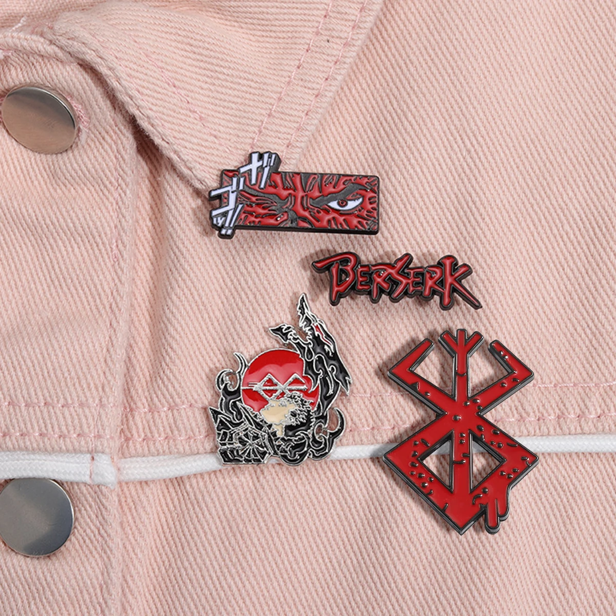 Berserk Beherit Red Cartoon Brooch Lapel Pin - Anime-Inspired Accessory & Gift