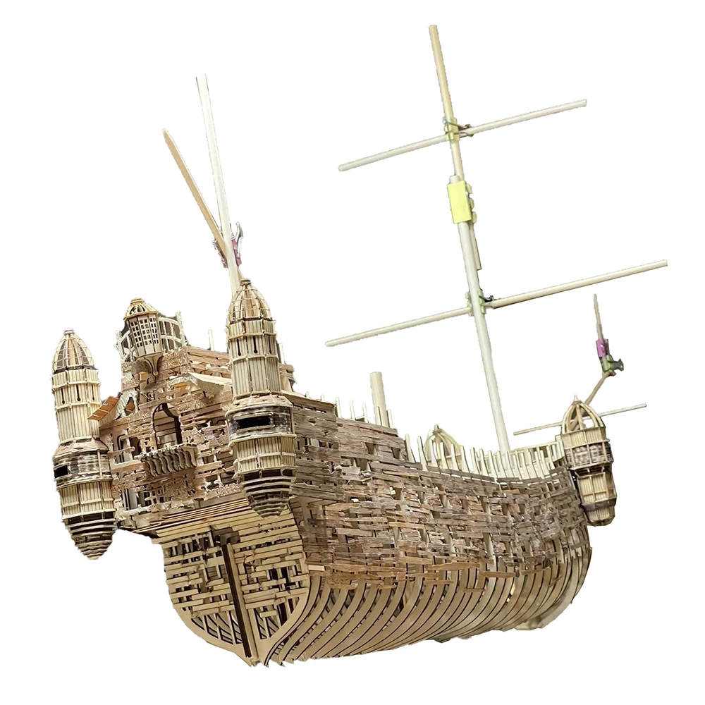 Silent Mary DIY Wooden Pirates Ship Model Kit Building Model Handmade Gift