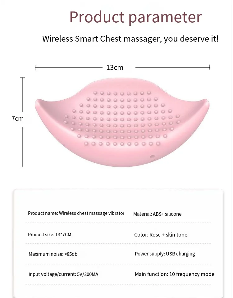 10 frequency wireless remote control chest massager chest invisible breast sticker massager chest massage_voghion.com