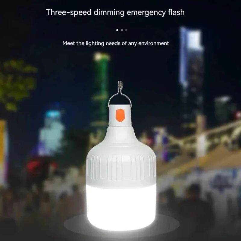 Waterproof And Rechargeable LED Night Light Bulb Dimmable Emergency Light Outdoor Barbecue Tent Courtyard Garden led light bulbs