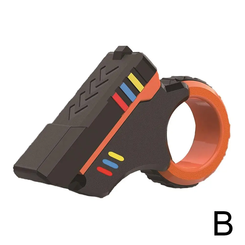 Rotary Finger Slider Fidget Toy for Office Stress Relief, 3D Printed Textured Fingertip Gadget