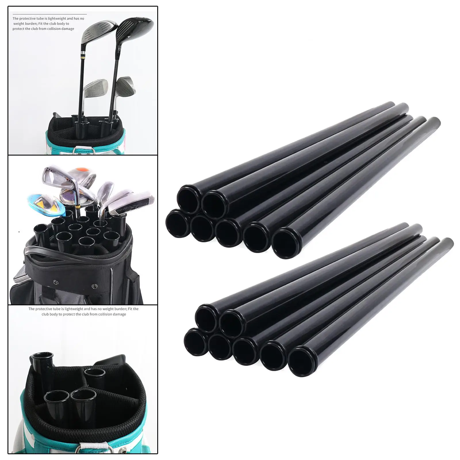 Golf Club Tube Bag Tubes Protector 1-14 Pcs for Clubs