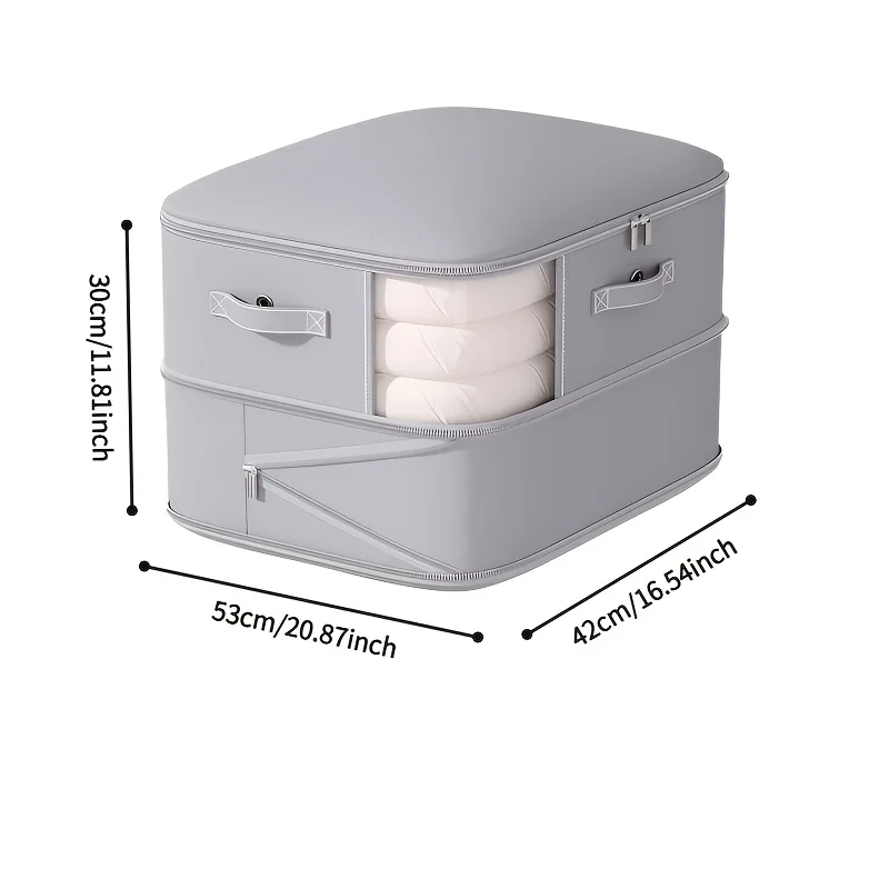 Compression Dustproof Organizer Storage Bag Large Capacity Moisture-proof Clothes Quilt Moving Bag Self Compression Organizer