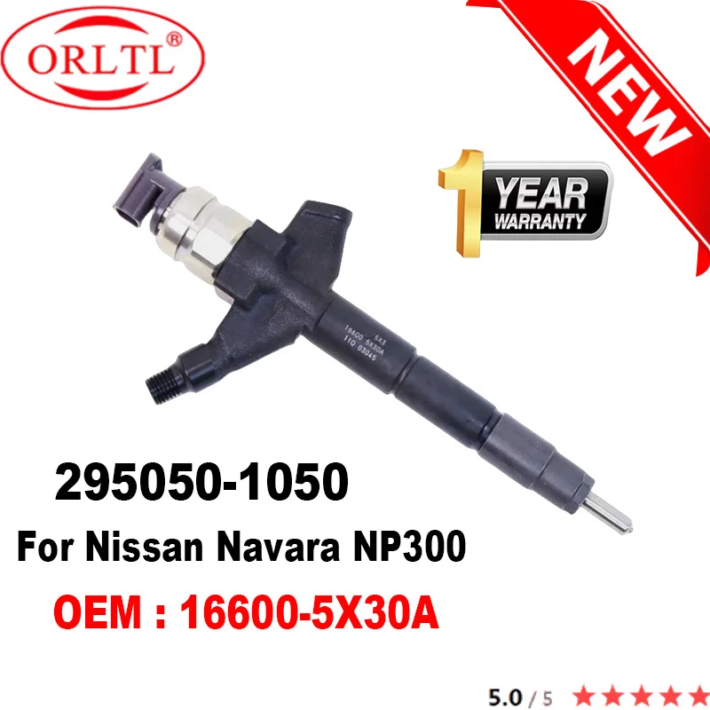 

100% NEW 16600-5X30A 295050-1050 Diesel Fuel Injector 166005X30A Nozzle 2950501050 295050-1051 for Denso Nissan Navara NP300