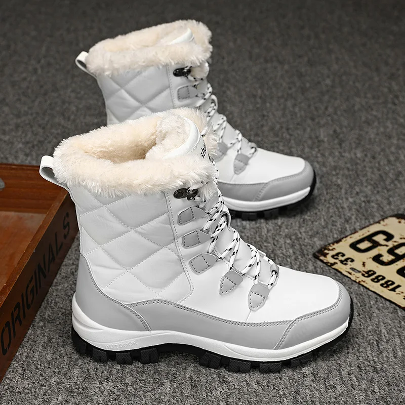 Women's Waterproof Winter Ankle Boots with Thick Fur and Non-Slip Sole 34 Sd562d9b30df1436d9456fee2e0533655P Women's Waterproof Winter Ankle Boots with Thick Fur and Non-Slip Sole