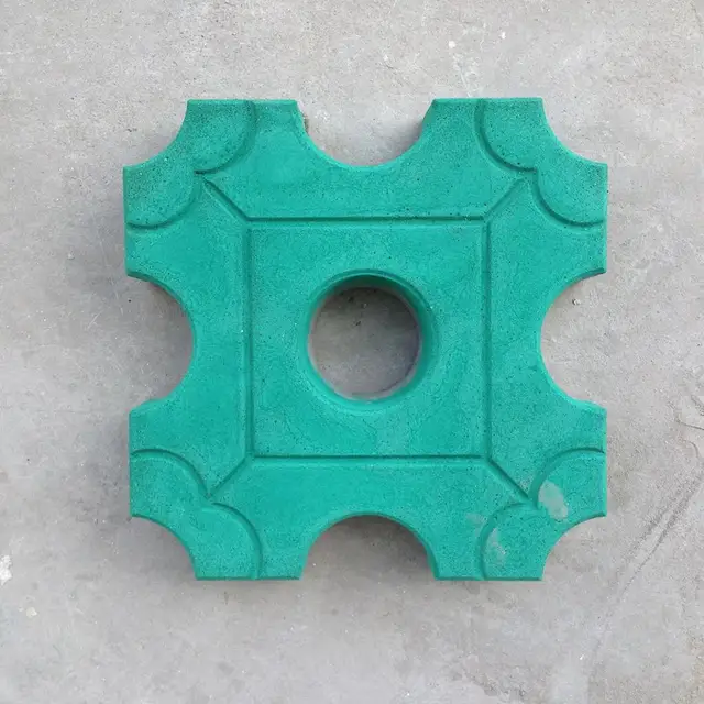 Műanyag Kerti Út Penész Járda Diy Path Maker Mind Povad Cement Kilenc Lyukú Gyep Ültetése Tégla Dekoráció - Image 5