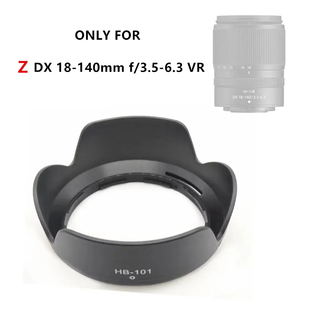 

HB101 Lens Hood Sunshade replace HB-101 for Nikon Z DX 18-140mm f/3.5-6.3 VR , 18-140 F3.5-6.3 VR Mirrorless