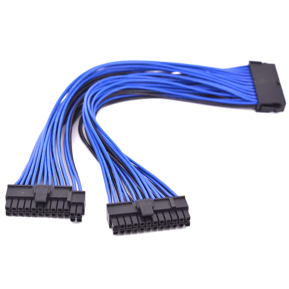 Atx a Fonte de Alimentação Cabo Extensão Psu Porta Alimentação Multiplicador 24 Pinos Macho para Fêmea Porto y Divisor Placa-mãe Cabo 24pin - Imagem 6