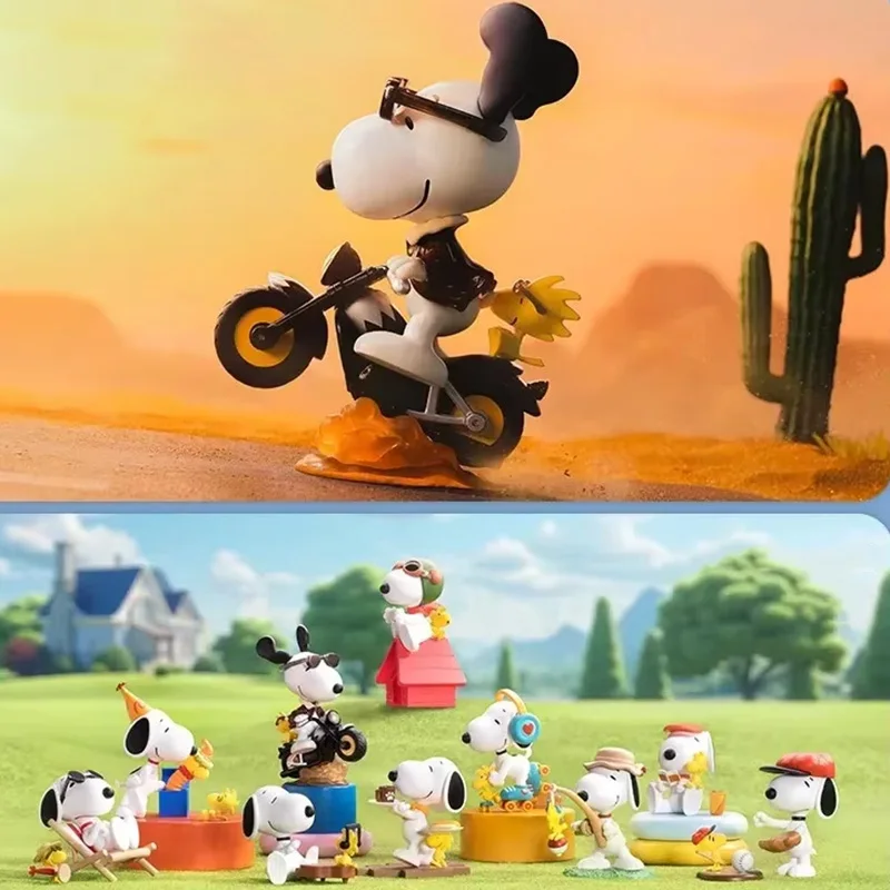 Cute Snoopys The Best Friends Action Figures Toys popmart