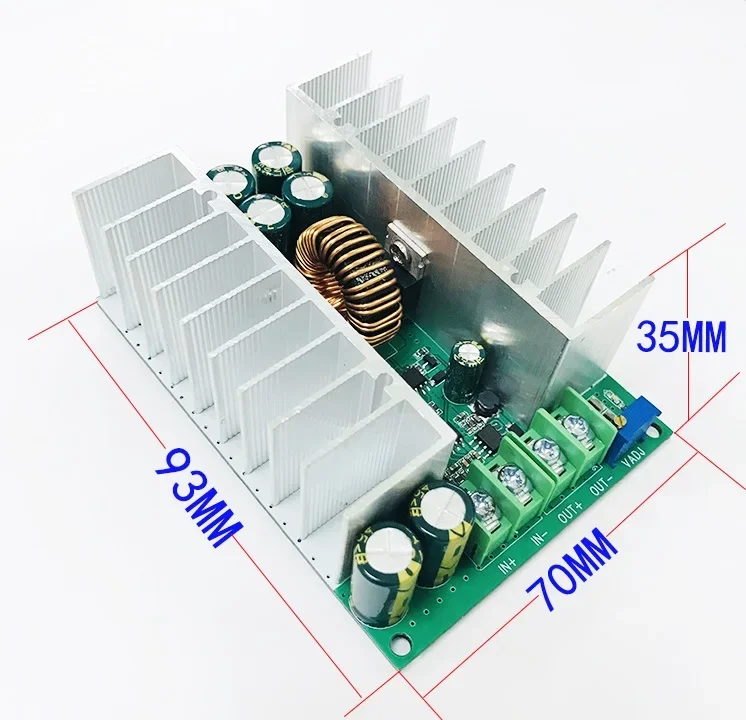 Modulo Step-down DC-DC 500W 12-75V A 2.5-50V Regolabile – Convertitore Buck Ad Alta Potenza