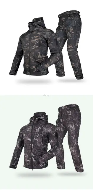 Mege Brand Clothing Men Military Jacket US Army Tactical Sharkskin  Softshell Autumn Winter Outerwear Camouflage Jacket and Coat - Price  history & Review, AliExpress Seller - MEGE KNIGHT Official Store