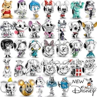 2024 new Disney Charms sterling silver 925 jewelry bag Beads Suitable For 925 Original Bracelet charm for jewelry making 1
