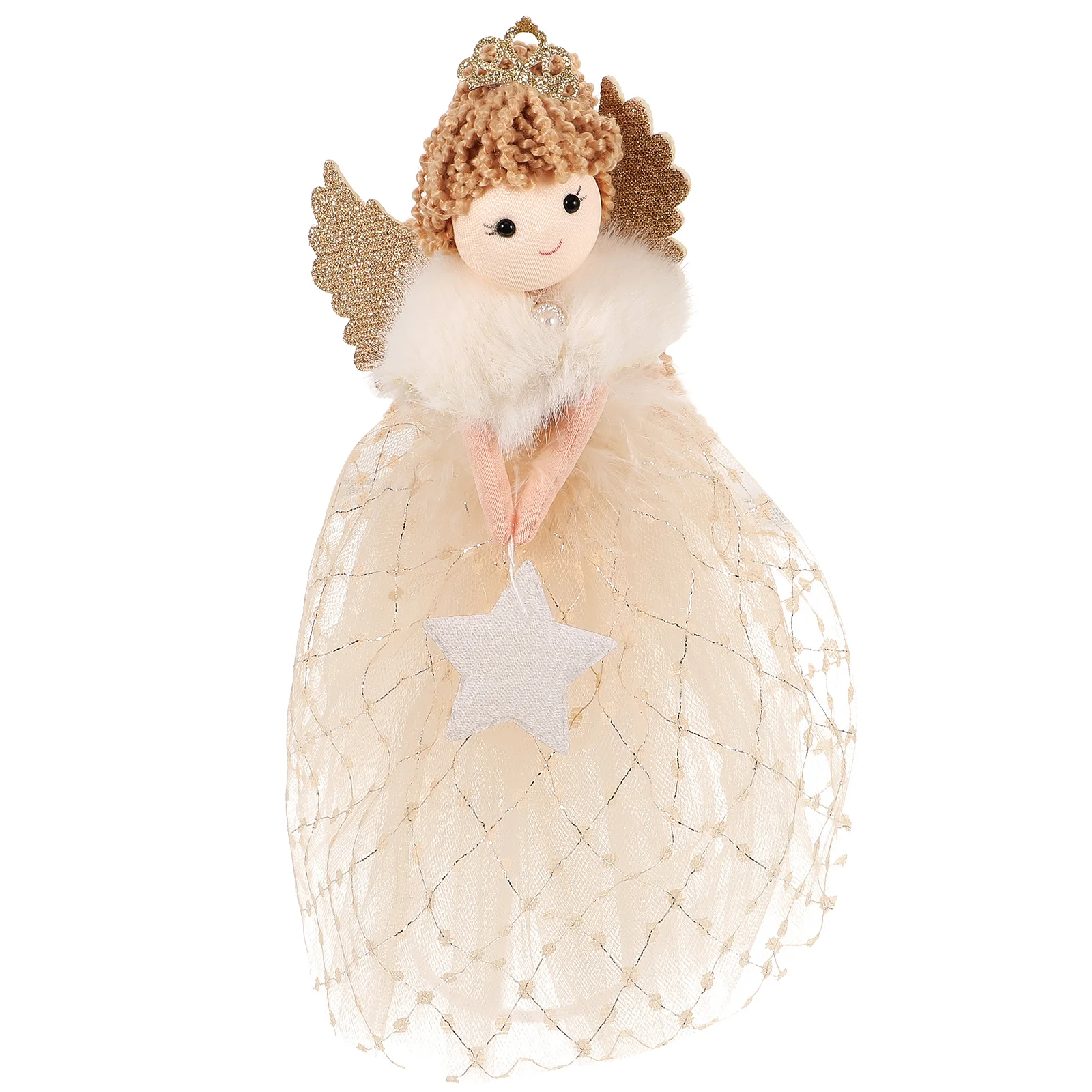 

Christmas Party Decoration Lovely Angel Christmas Tree Topper Ornament for Home Holiday Xmas Trees New Year Navidad