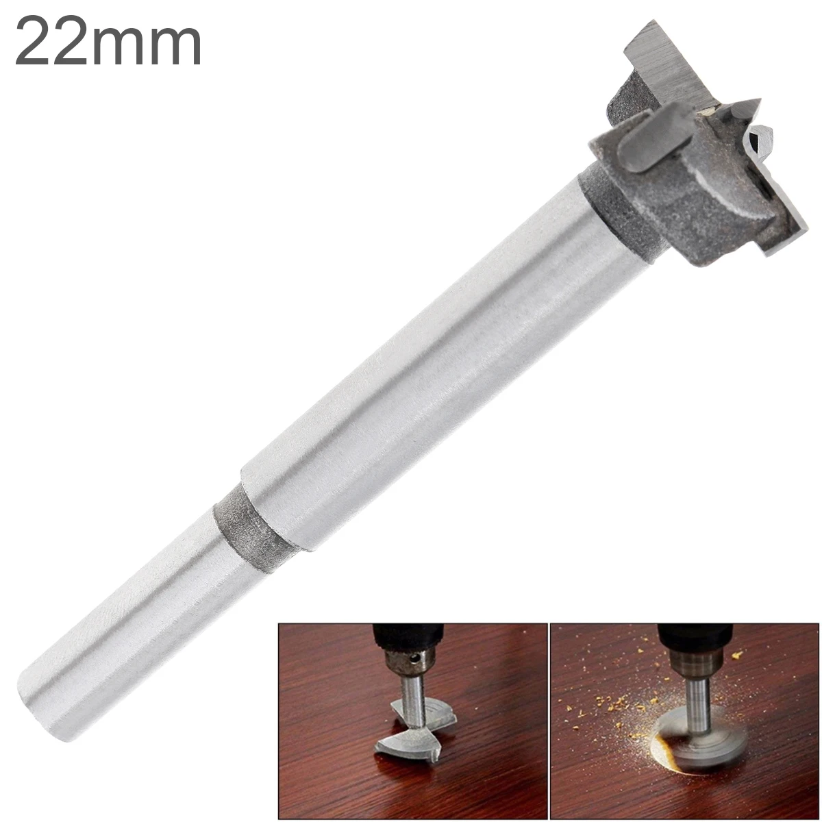 

22mm Hole Saw Tungsten Steel Hard Alloy Wood Drill Bits Woodworking Hole Opener for Drilling on Plasterboard / Wooden Board