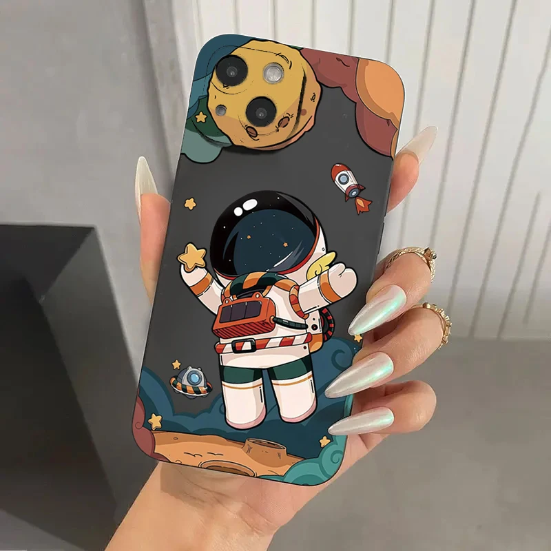 Cartoon Astronaut Phone Case – Stylish and Durable Protective Cover