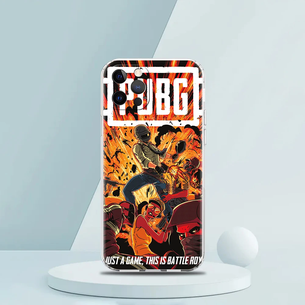 Spiel Pubg Fall für iPhone 16 15 14 13 12 Pro Max Abdeckung transparent weich für iPhone 11 Pro Max 7 8 plus xs xr Shell Capas Tasche TPU – Detail 4