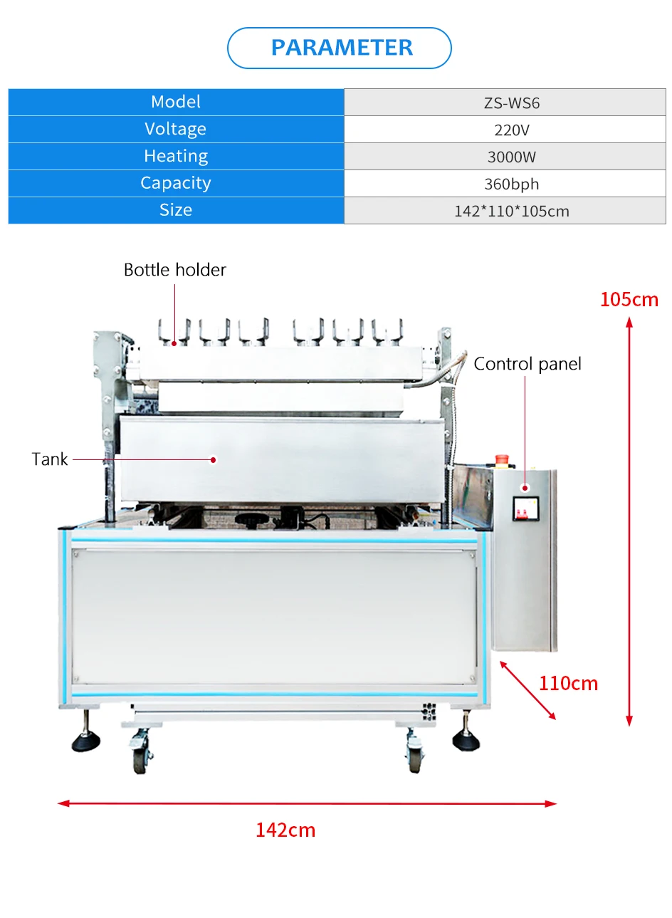 ZONESUN ZS-WS6 Semi Automatic Wine Bottle Wax Sealing Machine