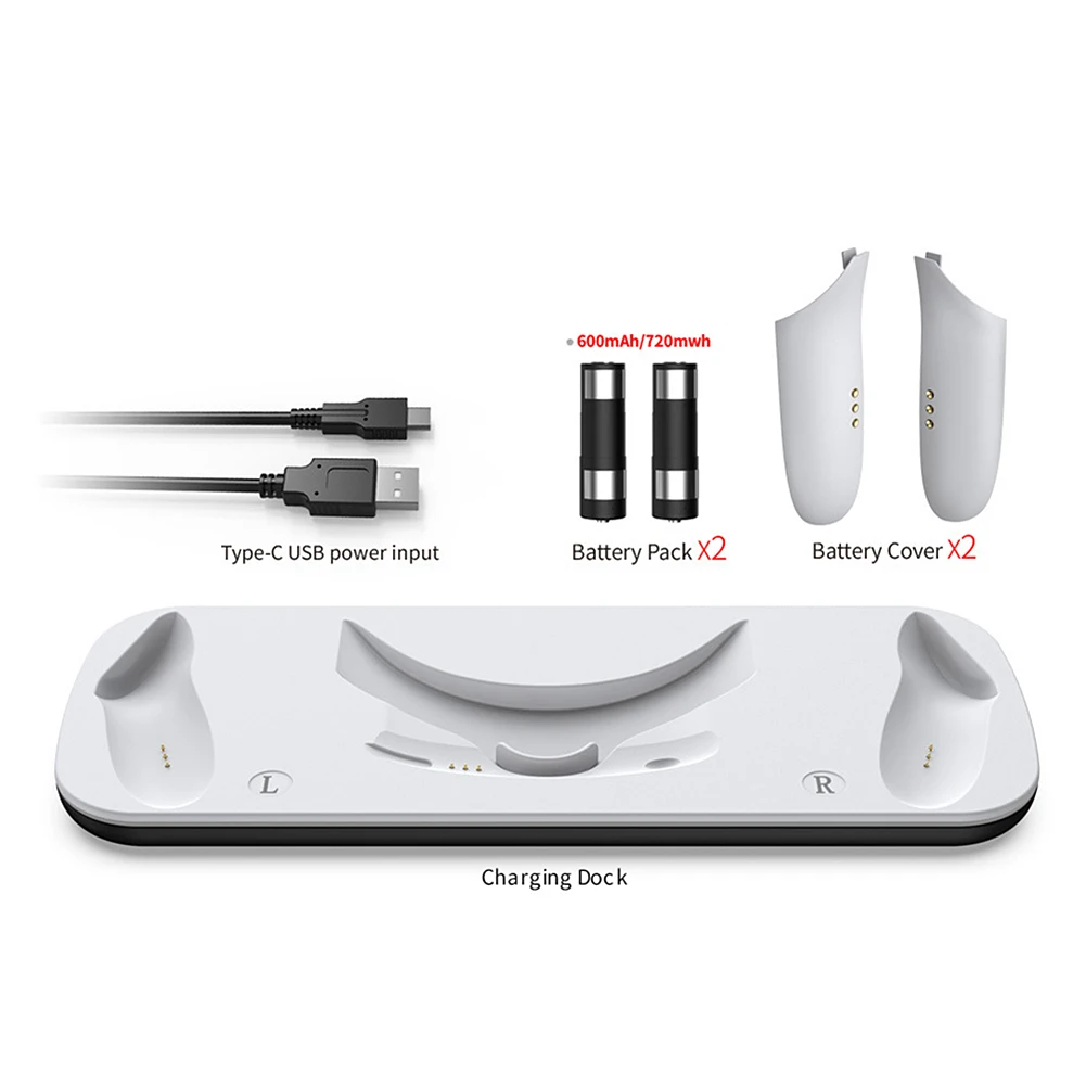 メタクエスト3用vrヘッドセットコントローラー充電ドック、2つの充電式